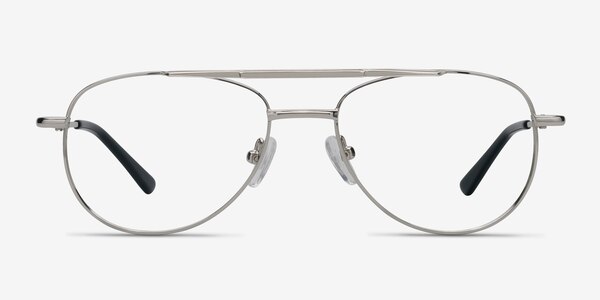 Tasker Silver Metal Eyeglass Frames