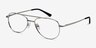 Tasker Silver MetalEyeglass Frames from EyeBuyDirect, Angle View