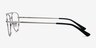 Tasker Silver MetalEyeglass Frames from EyeBuyDirect, Side View