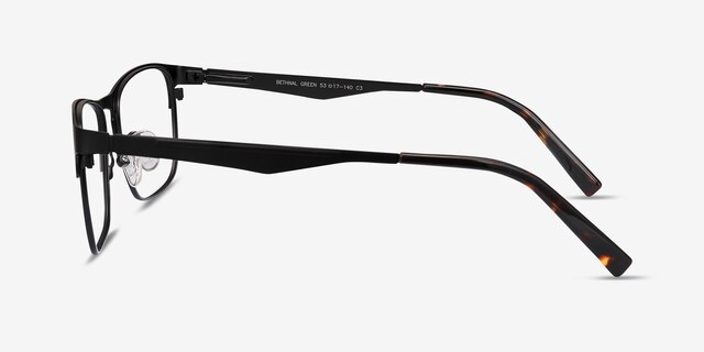 Bethnal Green Noir MétalMontures de lunettes de vue d'EyeBuyDirect, Vue de Côté