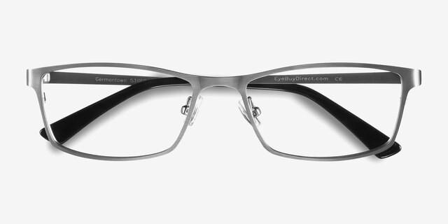 Germantown Silver MetalEyeglass Frames from EyeBuyDirect, Closed View
