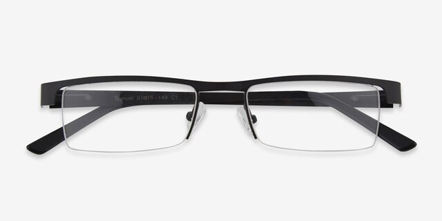 Samuel Black MetalEyeglass Frames from EyeBuyDirect, Closed View