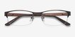 Mark Coffee MetalEyeglass Frames from EyeBuyDirect, Closed View