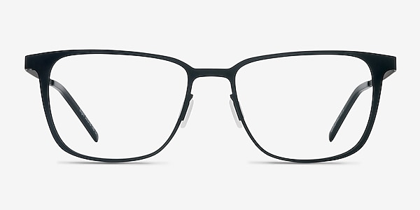 Slight Matte Black Metal Eyeglass Frames