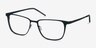 Slight Matte Black MetalEyeglass Frames from EyeBuyDirect, Angle View