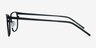 Slight Matte Black MetalEyeglass Frames from EyeBuyDirect, Side View