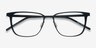 Slight Matte Black MetalEyeglass Frames from EyeBuyDirect, Closed View