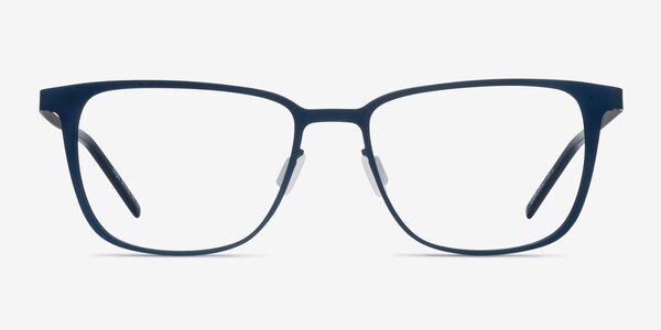 Slight Matte Navy Metal Eyeglass Frames