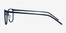 Slight Matte Navy MetalEyeglass Frames from EyeBuyDirect, Side View