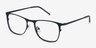 Whisper Matte Black MetalEyeglass Frames from EyeBuyDirect, Angle View