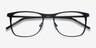 Whisper Matte Black MetalEyeglass Frames from EyeBuyDirect, Closed View
