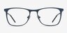 Whisper Matte Navy MetalEyeglass Frames from EyeBuyDirect, Front View