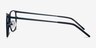 Whisper Matte Navy MetalEyeglass Frames from EyeBuyDirect, Side View