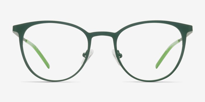 Reunion Matte Green Metal Eyeglass Frames from EyeBuyDirect
