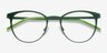 Reunion Matte Green MetalEyeglass Frames from EyeBuyDirect, Closed View