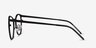 Reunion Matte Black MetalEyeglass Frames from EyeBuyDirect, Side View