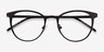 Reunion Matte Black MetalEyeglass Frames from EyeBuyDirect, Closed View