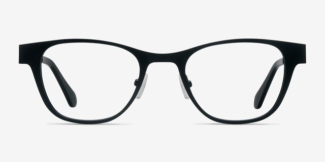 Lullaby Noir MétalMontures de lunettes de vue d'EyeBuyDirect, Vue de Face