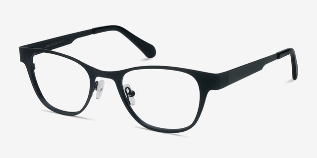 Lullaby Noir MétalMontures de lunettes de vue d'EyeBuyDirect, Vue d'Angle