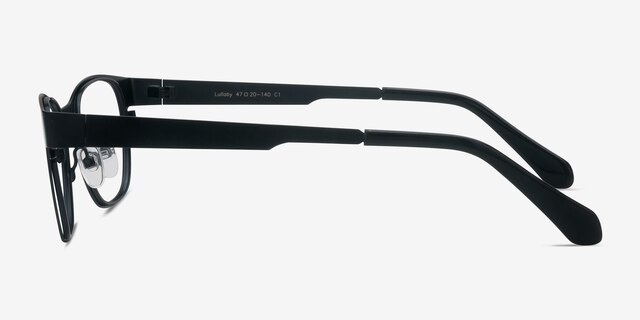 Lullaby Noir MétalMontures de lunettes de vue d'EyeBuyDirect, Vue de Côté