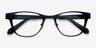Lullaby Noir MétalMontures de lunettes de vue d'EyeBuyDirect, Vue Rapprochée