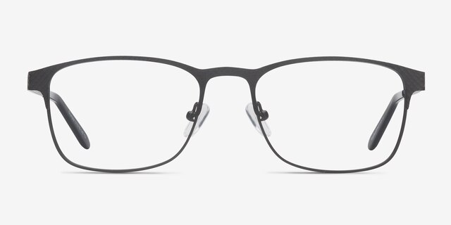 Olympia Gray MetalEyeglass Frames from EyeBuyDirect, Front View