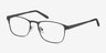 Olympia Gray MetalEyeglass Frames from EyeBuyDirect, Angle View