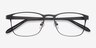 Olympia Gray MetalEyeglass Frames from EyeBuyDirect, Closed View