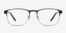 Olympia Black Silver MétalMontures de lunettes de vue d'EyeBuyDirect, Vue de Face