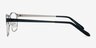 Olympia Black Silver MétalMontures de lunettes de vue d'EyeBuyDirect, Vue de Côté