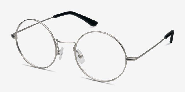Someday Silver MetalEyeglass Frames from EyeBuyDirect, Angle View