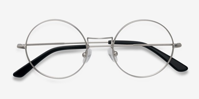 Someday Silver MetalEyeglass Frames from EyeBuyDirect, Closed View