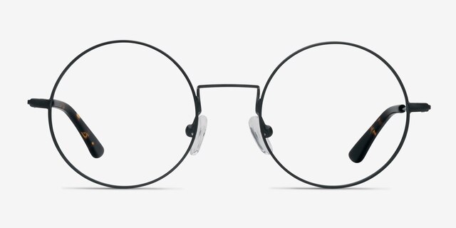 Someday Black MetalEyeglass Frames from EyeBuyDirect, Front View