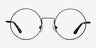 Someday Black MetalEyeglass Frames from EyeBuyDirect, Front View
