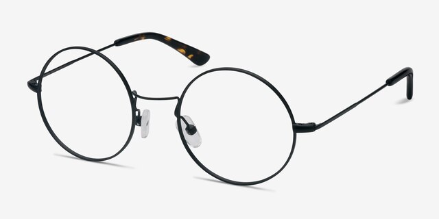 Someday Black MetalEyeglass Frames from EyeBuyDirect, Angle View
