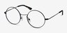 Someday Black MetalEyeglass Frames from EyeBuyDirect, Angle View