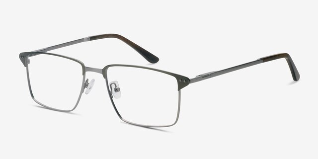 Absolute Green MetalEyeglass Frames from EyeBuyDirect, Angle View