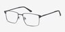 Absolute Gunmetal MetalEyeglass Frames from EyeBuyDirect, Angle View
