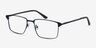 Absolute Navy MetalEyeglass Frames from EyeBuyDirect, Angle View