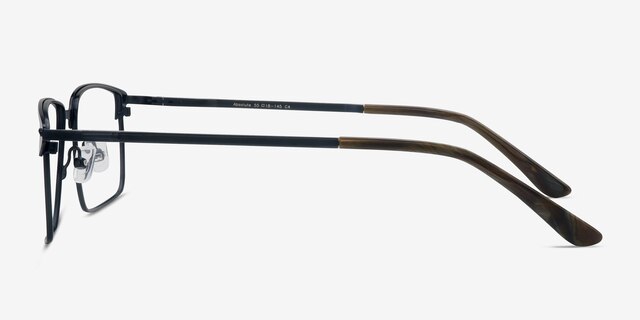 Absolute Navy MetalEyeglass Frames from EyeBuyDirect, Side View