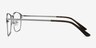 Arcadian Navy Silver MetalEyeglass Frames from EyeBuyDirect, Side View