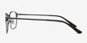Arcadian Gunmetal MétalMontures de lunettes de vue d'EyeBuyDirect, Vue de Côté