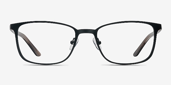 Lines Black Metal Eyeglass Frames