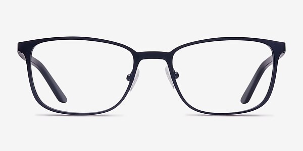 Lines Bleu marine  Métal Montures de lunettes de vue