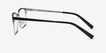 Manchester Black Silver MetalEyeglass Frames from EyeBuyDirect, Side View