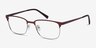 Manchester Burgundy MetalEyeglass Frames from EyeBuyDirect, Angle View
