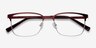 Manchester Burgundy MetalEyeglass Frames from EyeBuyDirect, Closed View