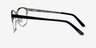Baker Street Black Silver MetalEyeglass Frames from EyeBuyDirect, Side View