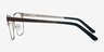 Baker Street Brown Silver MétalMontures de lunettes de vue d'EyeBuyDirect, Vue de Côté