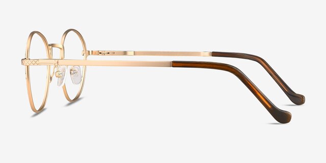 Mingus Black Golden MétalMontures de lunettes de vue d'EyeBuyDirect, Vue de Côté